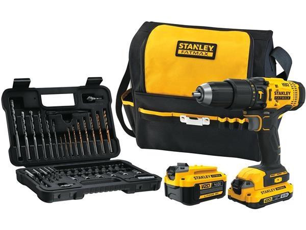 Een Stanley FatMax schroefklopboormachine incl. 2 accu's/accessoires/tas koop je bij Supply Mij