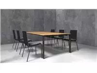 Een Vergadertafel cube 220x110cm halifax/antraciet koop je bij Supply Mij