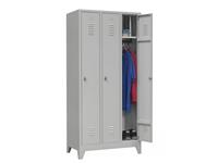 Een Locker 3-delig 190x90x50cm lichtgrijs koop je bij Supply Mij