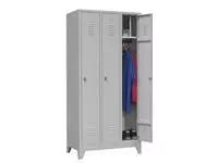 Een Locker 3-delig 190x90x50cm lichtgrijs koop je bij Supply Mij