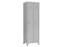 Een Locker 2-delig 190x60x50cm lichtrijs koop je bij Supply Mij