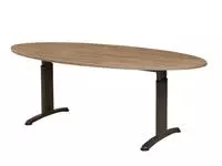 Een Vergadertafel Ellips 220x110cm keuze uit 3 onderstellen koop je bij Supply Mij