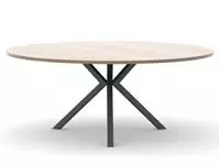 Een Vergadertafel rond Cube 120cm halifax/antraciet koop je bij Supply Mij