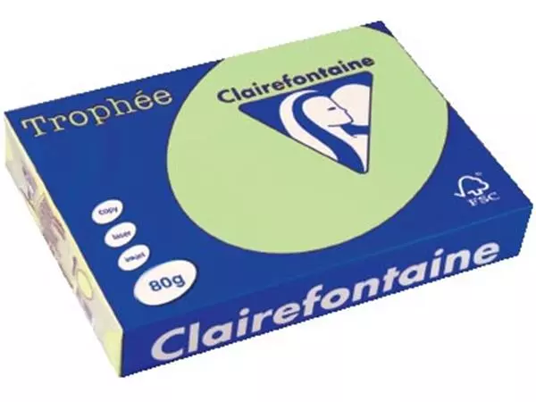 Een Clairefontaine Trophee groen 80gr a4 koop je bij Supply Mij