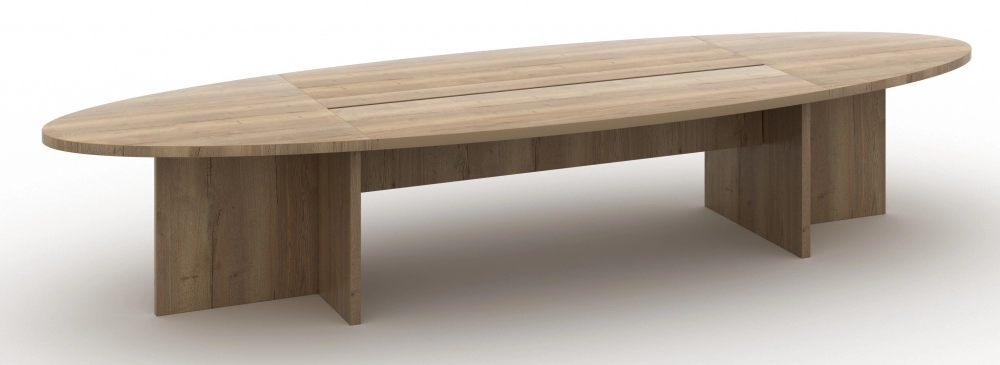 Een Vergadertafel ovaal 420x138cm koop je bij Supply Mij