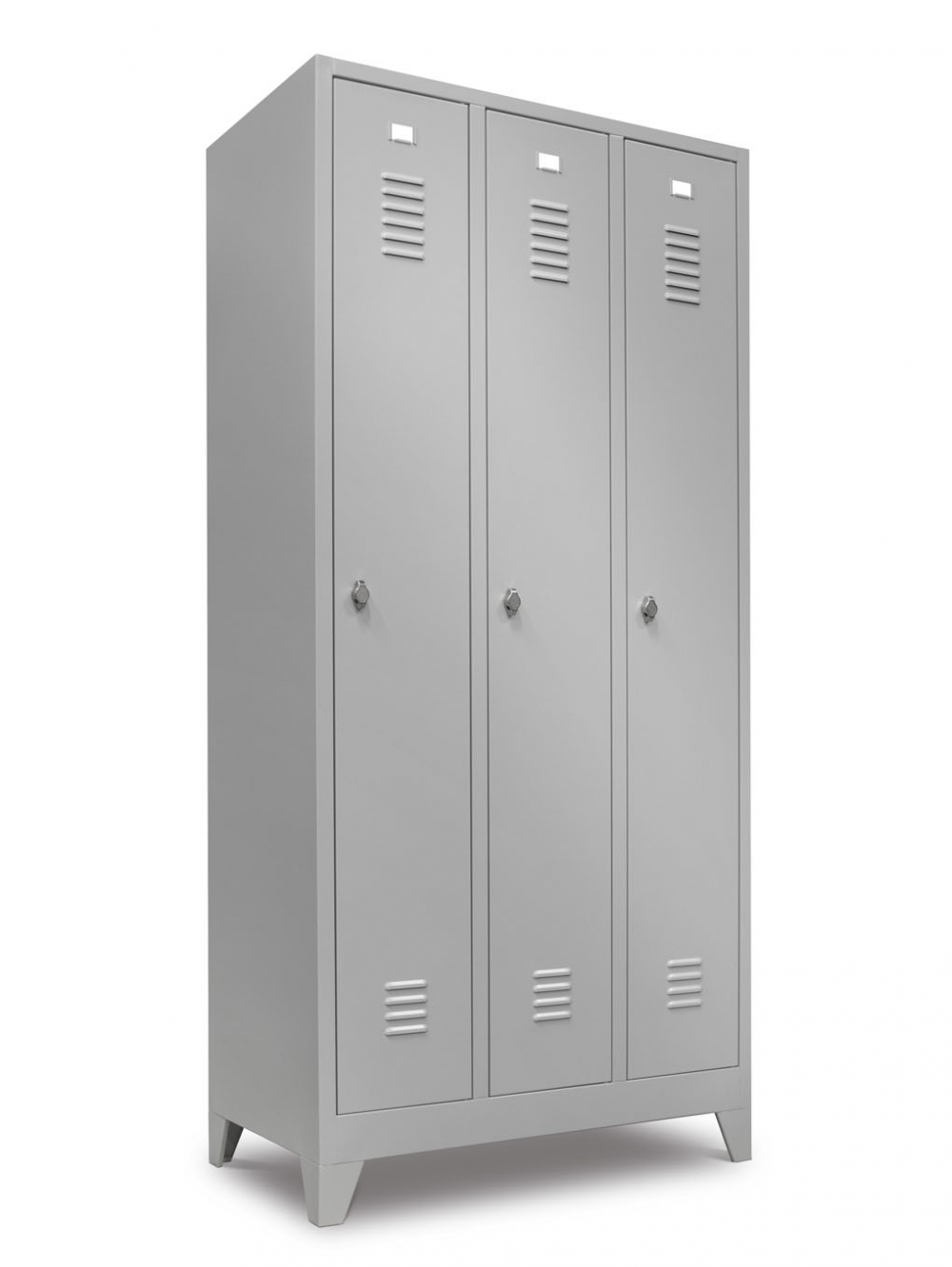 Een Locker 3-delig 190x90x50cm lichtgrijs koop je bij Supply Mij