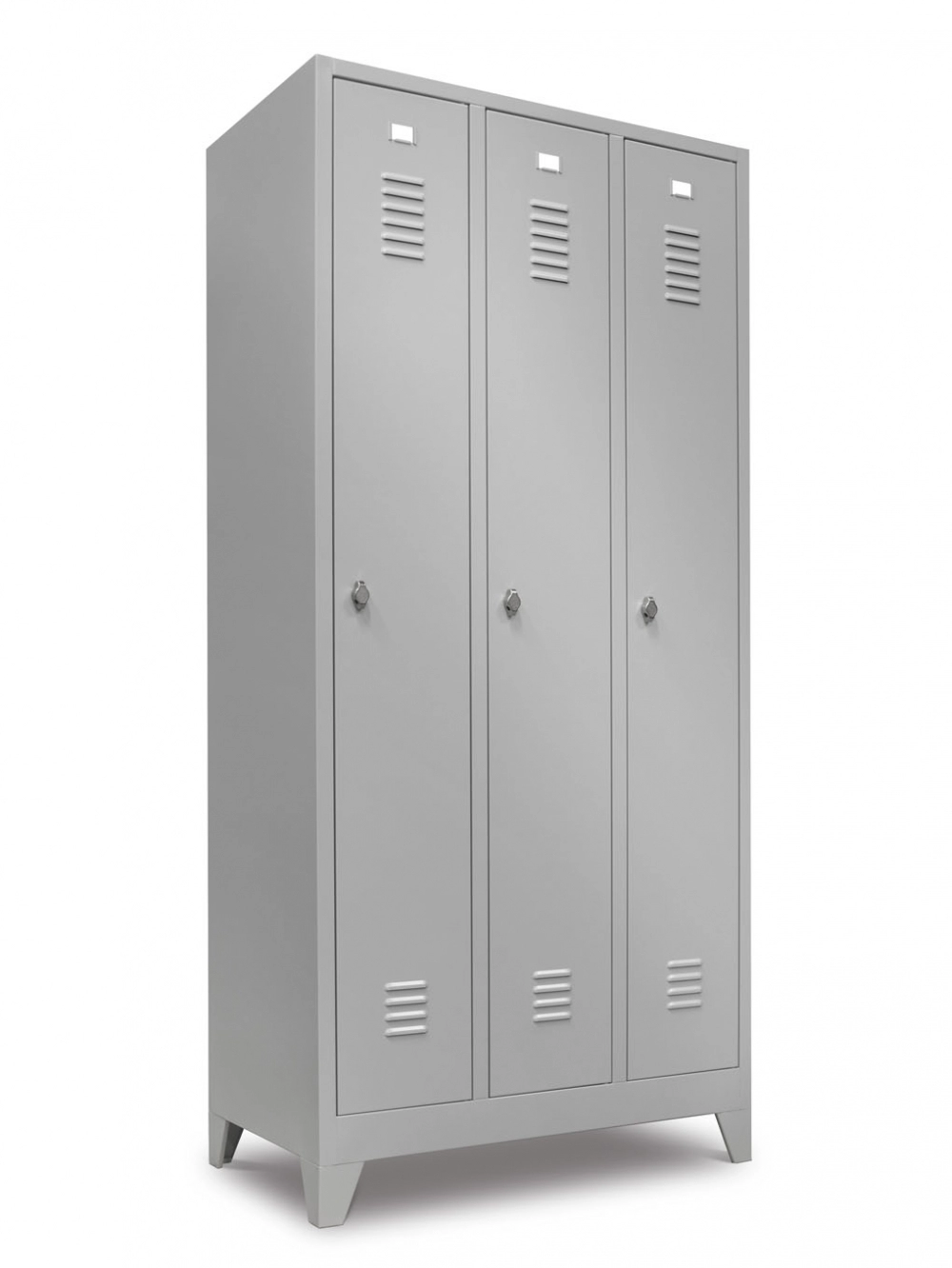 Een Locker 3-delig 190x90x50cm lichtgrijs koop je bij Supply Mij