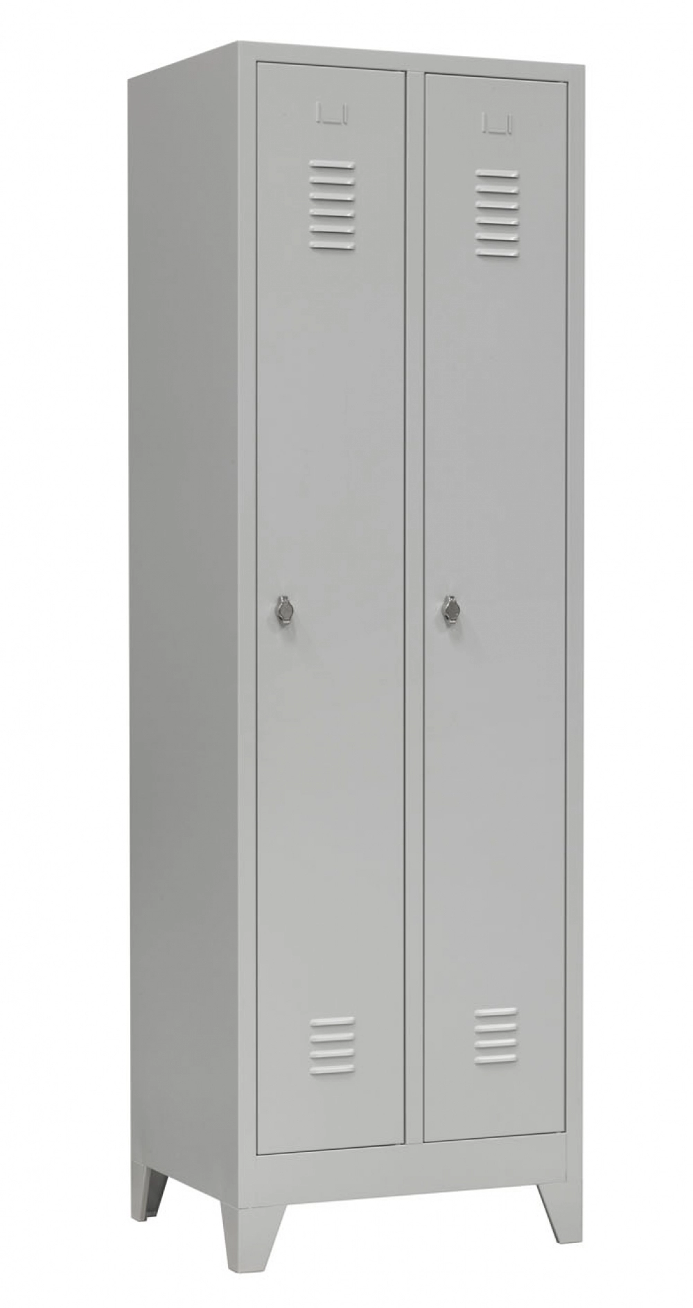 Een Locker 2-delig 190x60x50cm lichtrijs koop je bij Supply Mij