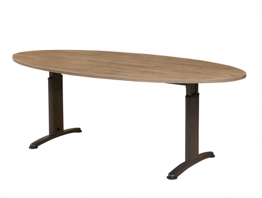 Een Vergadertafel Ellips 220x110cm keuze uit 3 onderstellen koop je bij Supply Mij