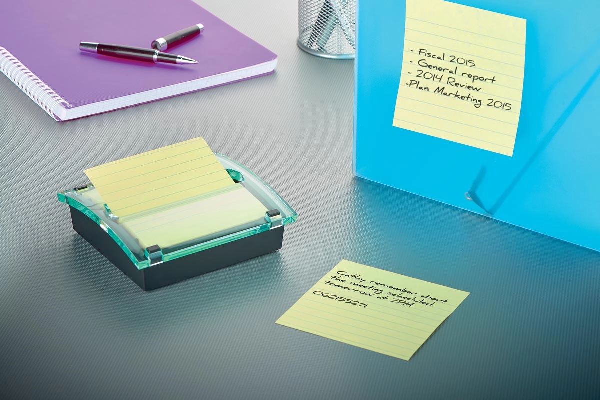 Een Memoblok Post-it super sticky z-note 101x101mm gelijnd 90vel koop je bij Supply Mij